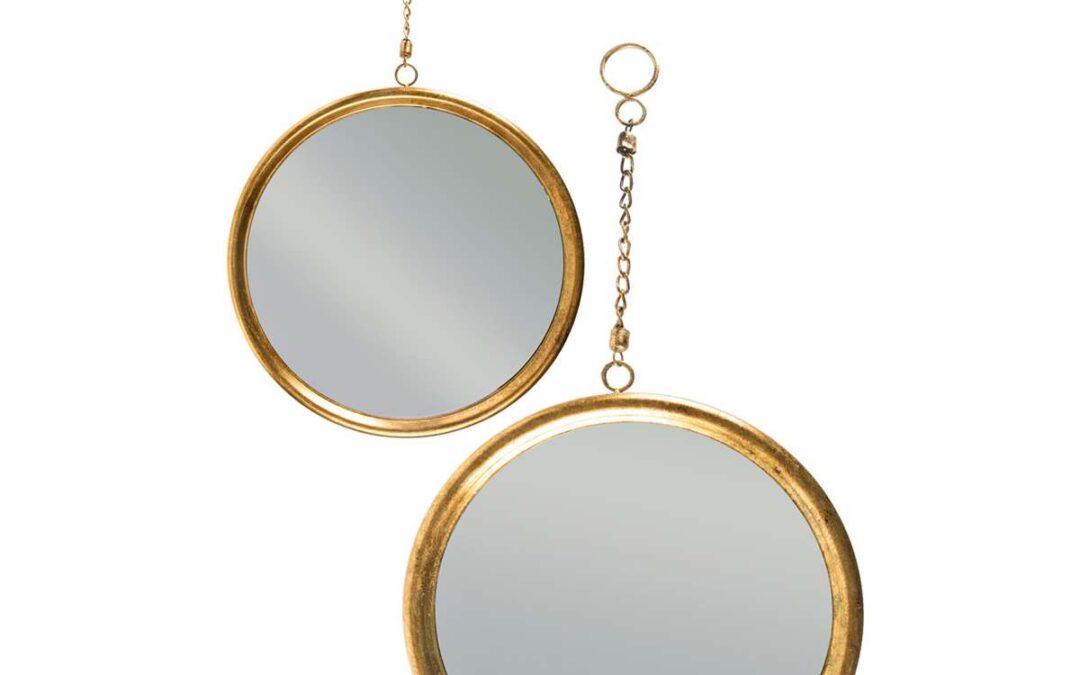 METAL MIRRORS SET 2PCS